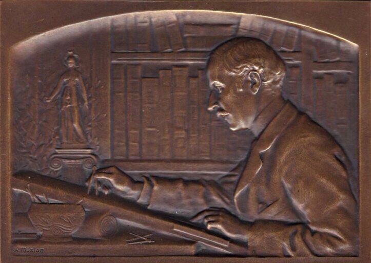 Portrait medallion of Walter-André Destailleur